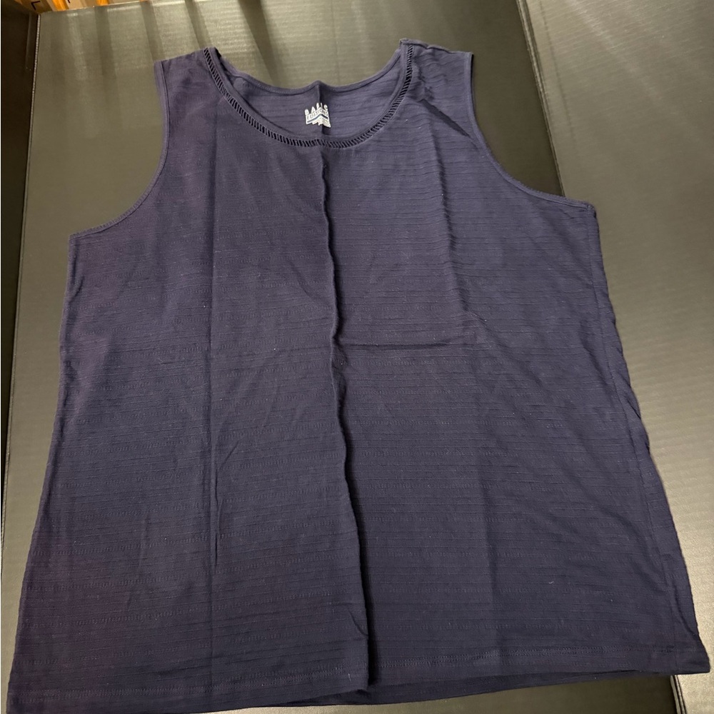 Basic Editions Navy Tank Top